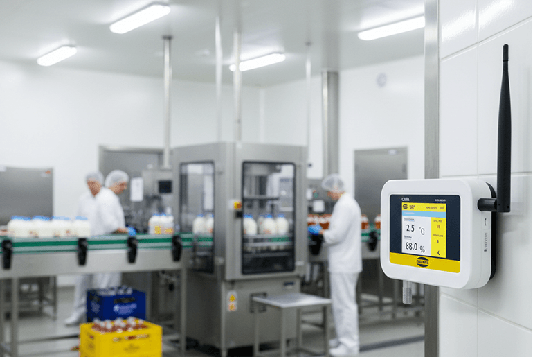 Industrial temperature monitoring system