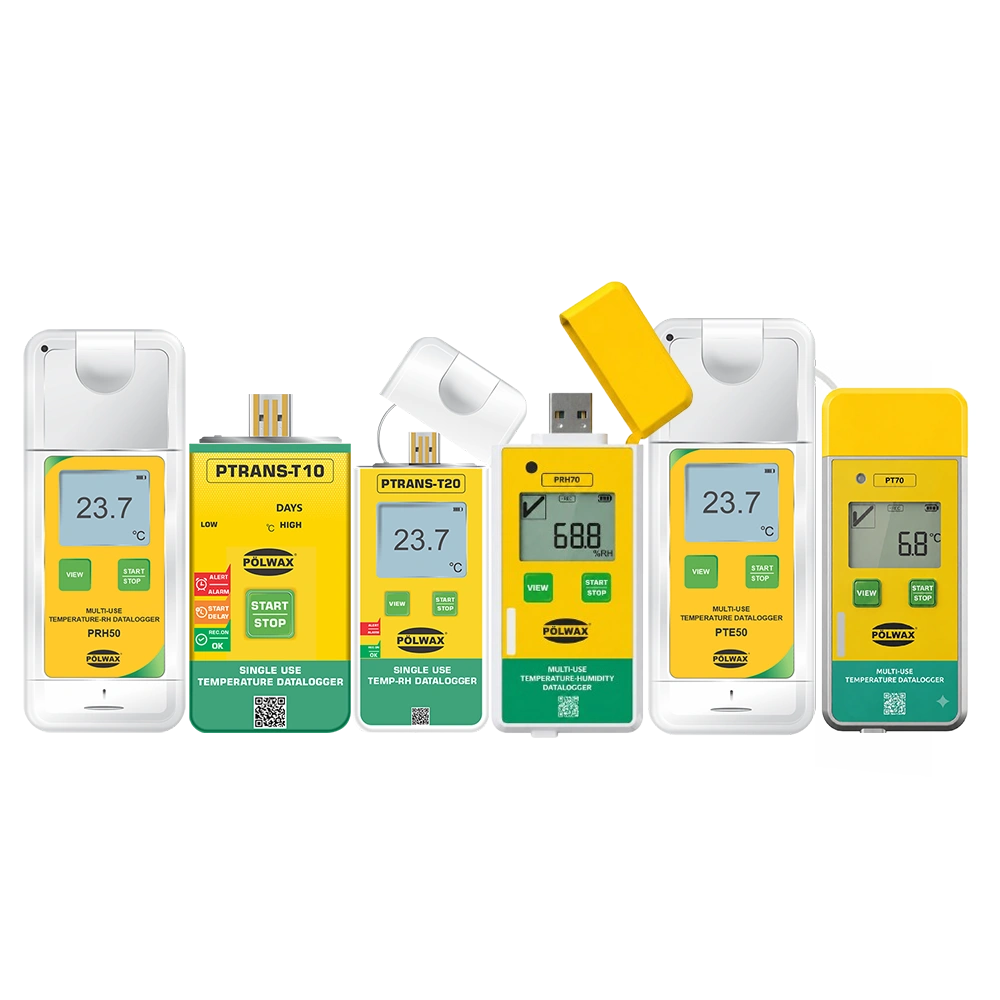 Cold Chain Transport Data Logger for temperature and humidity monitoring during storage and transportation